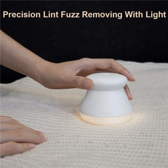 Fabric Shaver Fuzz Remover Rechargeable, Electric Lint Remover with Light - Picture 2 of 7
